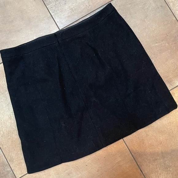 J. Crew Mercantile Skirt wool blend side ruffle lined above knee size 14 NWT - Picture 5 of 5